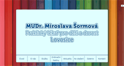 Desktop Screenshot of detskylekar-sormova.cz