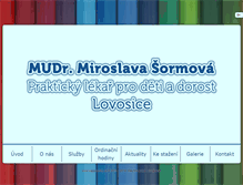 Tablet Screenshot of detskylekar-sormova.cz